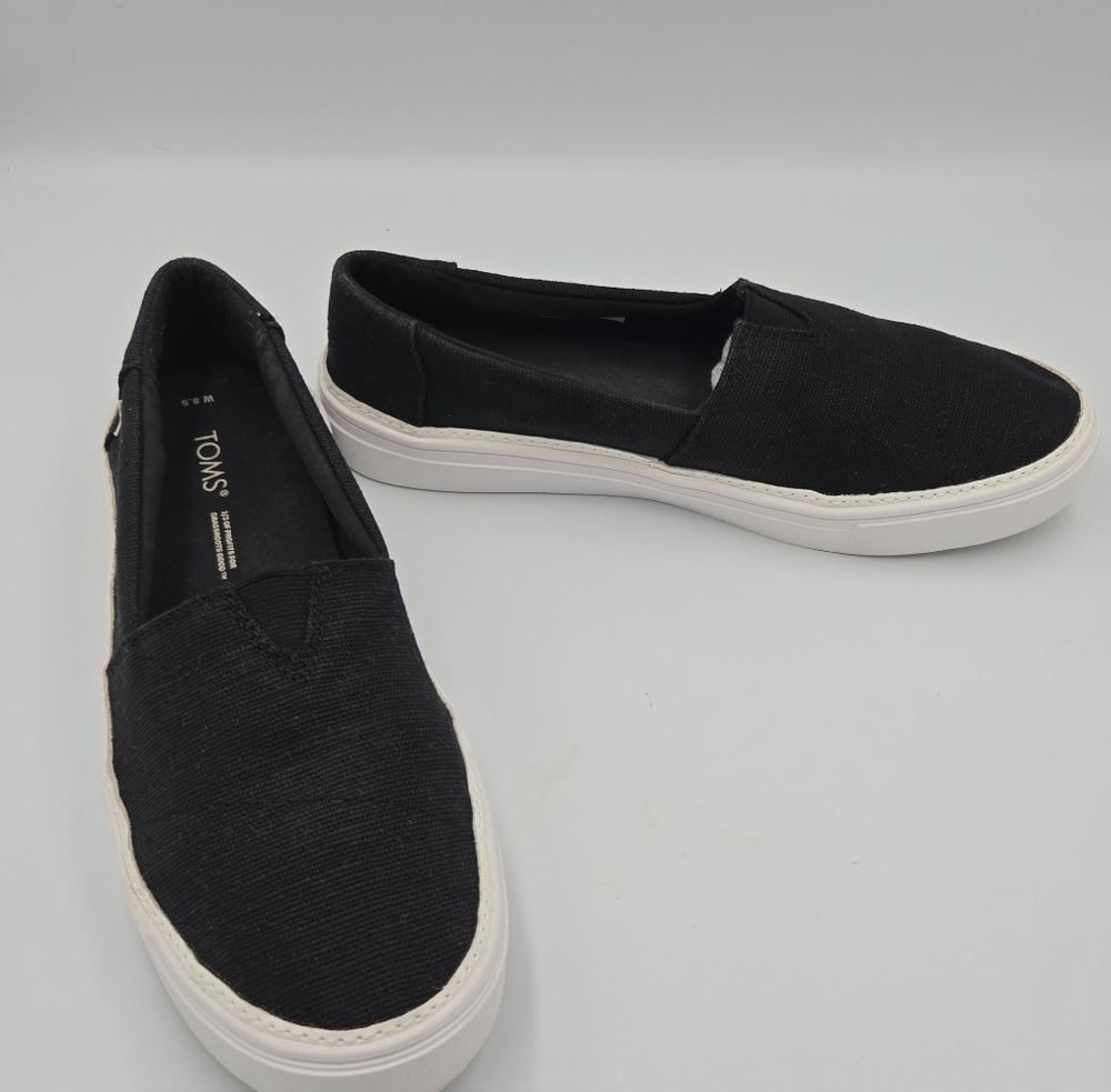 Toms Black and White Sneakers